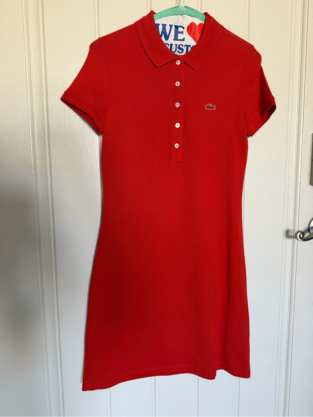 Lacoste Women’s Bright Red Polo Mini Dress